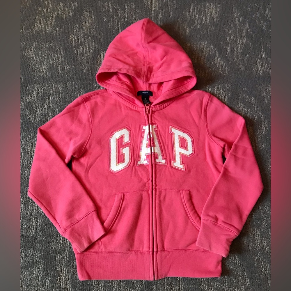 Gap fleece lined zip up hoodie size M